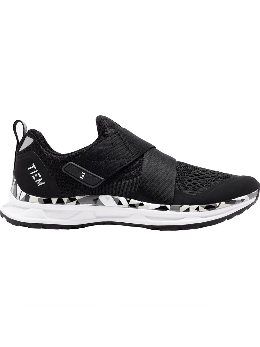 TIEM Women's Slipstream Indoor Black Cycling Slip-On Athletic Sneakers Shoes | 8